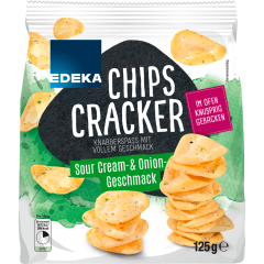 EDEKA Chips-Cracker Sour Cream & Onion 125 g 