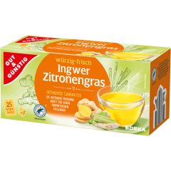 GUT&GÜNSTIG Ingwer-Zitronengras-Tee 25 Beutel 