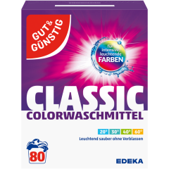 GUT&GÜNSTIG Classic Colorwaschmittel, 80 WL 5,2 kg 