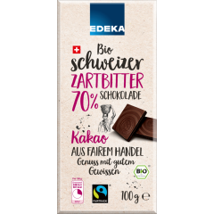 EDEKA Bio Fairtrade Zartbitterschokolade 100 g 