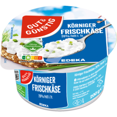 GUT&GÜNSTIG Körniger Frischkäse 20% Fett i. Tr. 200 g 