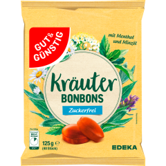 GUT&GÜNSTIG Kräuter-Bonbons zuckerfrei 125 g 