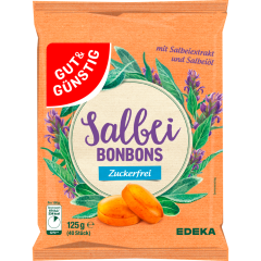 GUT&GÜNSTIG Salbei-Bonbons zuckerfrei 125 g 