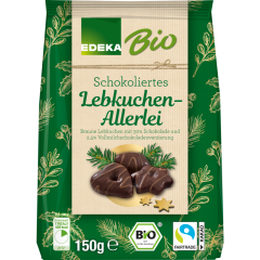 EDEKA Bio Lebkuchen-Allerlei schokoliert 150 g 