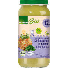 EDEKA Bio Dinkelspirelli in Spinat-Käse-Sauce 250 g 