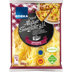 EDEKA Allgäuer Emmentaler gerieben 45% Fett i. Tr. 100 g 