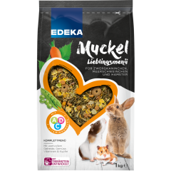 EDEKA Muckel Lieblingsmenü für Zwergkaninchen, Meerschweinchen und Hamster 1 kg 