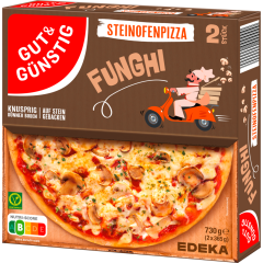 GUT&GÜNSTIG Steinofenpizza Funghi 730 g 