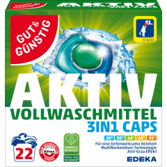 GUT&GÜNSTIG Vollwaschmittel 3in1 Caps 22 Stück 