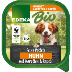 EDEKA Bio Feine Pastete Huhn mit Karotten & Rapsöl 150 g 