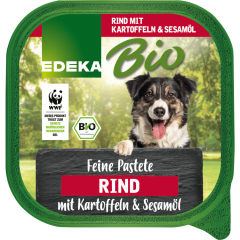 EDEKA Bio Feine Pastete Rind mit Kartoffeln & Sesamöl 300 g 