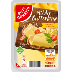 GUT&GÜNSTIG Butterkäse in Scheiben 45 % Fett i.Tr. 400 g 
