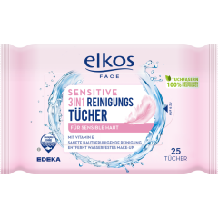 EDEKA elkos Reinigungstücher Sensitiv 3 in 1 25 Stück 