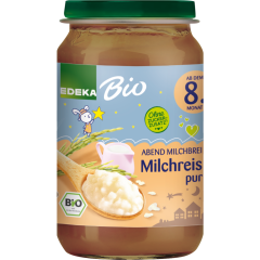 EDEKA Bio Abendbrei Milchreis pur 190 g 