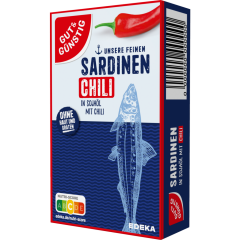 GUT&GÜNSTIG Sardinen in Sojaöl mit Chili 125 g 