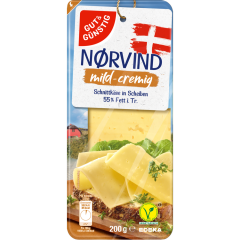 GUT&GÜNSTIG Norvind Schnittkäse mild-cremig 55 % Fett.i.Tr. 200 g 
