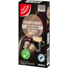 GUT&GÜNSTIG Kaffeekapseln Entkoffeiniert 10 x 5,2 g 