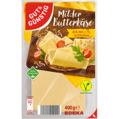 GUT&GÜNSTIG Butterkäse in Scheiben 45% Fett.i.Tr. 400 g 