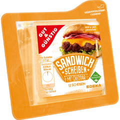 GUT&GÜNSTIG Sandwichscheiben Cheddar 45% Fett i. Tr. 200 g 