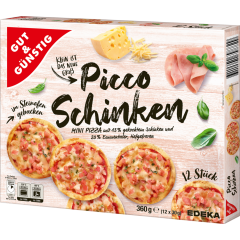 GUT&GÜNSTIG Mini-Steinofenpizza Schinken 360 g 