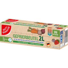 GUT&GÜNSTIG Gefrierbeutel (Recycl. Ress.) 2 Liter 35 Stück 