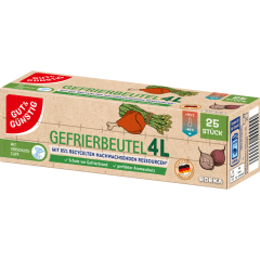 GUT&GÜNSTIG Gefrierbeutel (Recycl. Ress.) 4 Liter 25 Stück 