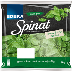 EDEKA Salat Pur Spinat 80 g 
