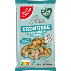GUT&GÜNSTIG Erdnüsse in der Schale, Jumbo 400 g 