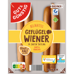 GUT & GÜNSTIG Geflügel Wiener 400 g 