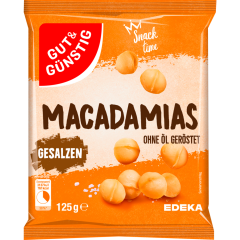 GUT&GÜNSTIG Macadamias, geröstet & gesalzen 125 g 