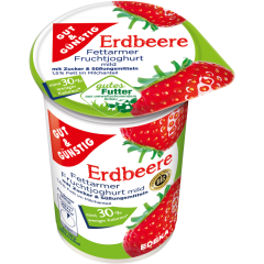GUT&GÜNSTIG Fettarmer Fruchtjoghurt 1,5% Fett Erdbeere 250 g 