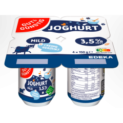 GUT&GÜNSTIG Joghurt mild 4 x 150 g 
