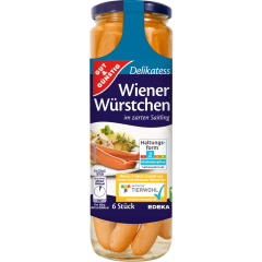 GUT&GÜNSTIG 6 Wiener Würstchen 680 g (300 g ATG) 