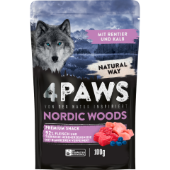 4PAWS Nordic Woods mit Rentier und Kalb 100 g 