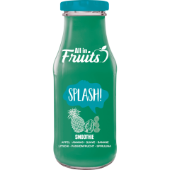 All in Fruits Smoothie Apfel-Ananas-Guave-Banane-Litschi-Passionsfrucht-Spirulina 250 ml 