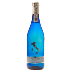 Vescovino Frizzante Secco Veneto Blauglasflasche IGT weiß 0,75 l 