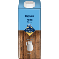 Unsere Heimat Haltbare fettarme Milch 1,5 % 1 l 