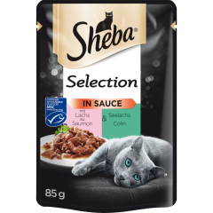Sheba Selection in Sauce mit Lachs & Seelachs 85 g 