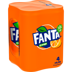 Fanta Orange - 4-Pack 4 x 0,33 l 