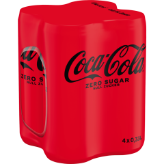 Coca-Cola Zero Sugar - 4-Pack 4 x 0,33 l 