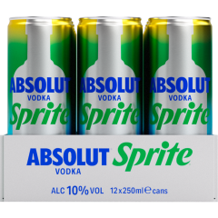 ABSOLUT Absolut Sprite 10%  - Tray 12 x 0,25 I 