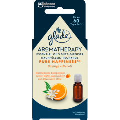 glade Aromatherapy Essential Oils Duft-Diffuser Nachfüller Pure Happiness Orange und Neroli 17,4 ml 