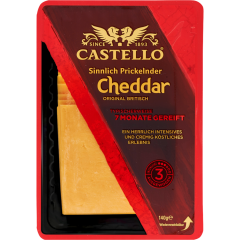 Castello Sinnlich Prickelnder Cheddar Original Britisch 48 % Fett i. Tr. 140 g 