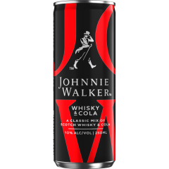 JOHNNIE WALKER Scotch Whisky & Cola 10 % vol. 0,25 l 