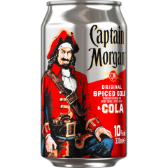 Captain Morgan Original Spiced Gold & Cola 10 % vol. 0,33 l 