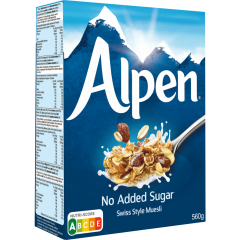 Alpen Müsli ohne Zucker 560 g 