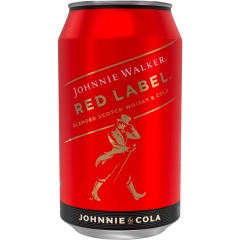JOHNNIE WALKER Red Label & Cola 10 % vol. 0,33 l 