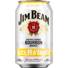 Jim Beam Bourbon Whiskey & Ice Tea Lemon 10 % vol. 0,33 l 