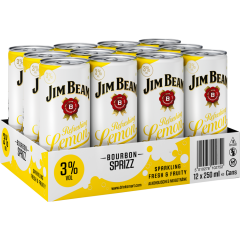 Jim Beam Refreshing Lemon Bourbon Sprizz 3 % vol. - Tray 12 x 0,25 l 
