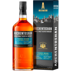 AUCHENTOSHAN Single Malt Scotch Whisky Three Wood 43 % vol. Geschenkpack 0,7 l 